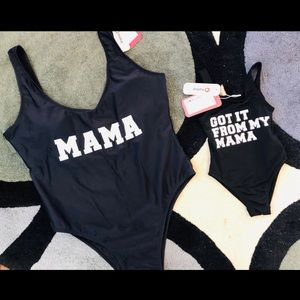 Mama & mini matching swimsuit set